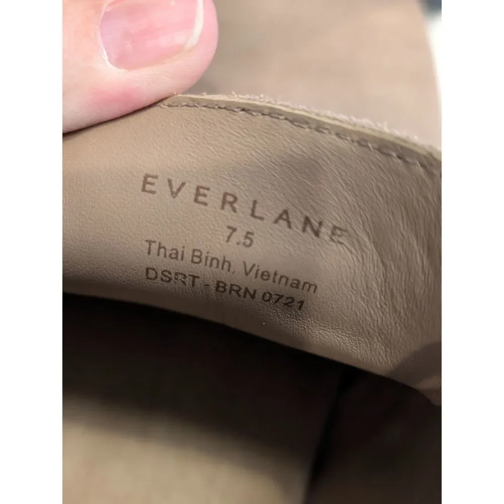 Everlane NWT The Desert Chukka Boot 7.5 Mens NIB Brown Tan Suede Quiet Luxury